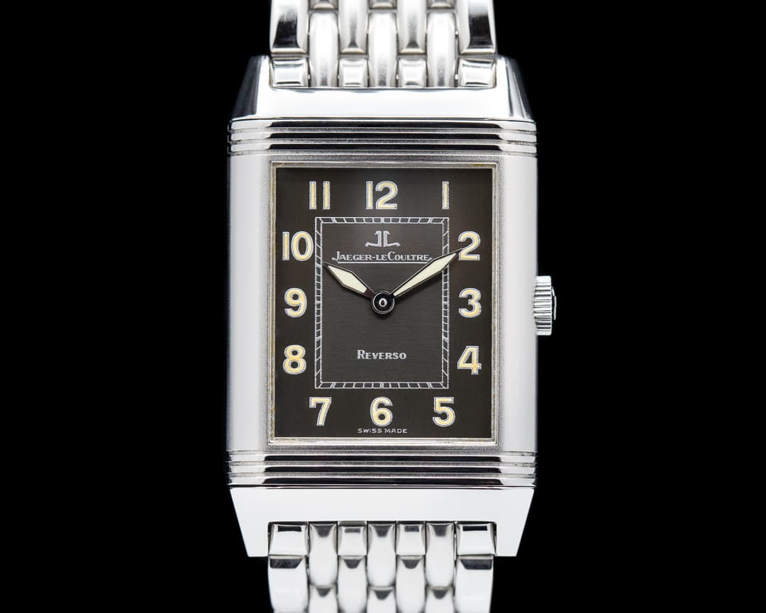 Jaeger LeCoultre Reverso Grande Taille Shadow Black Dial SS / SS