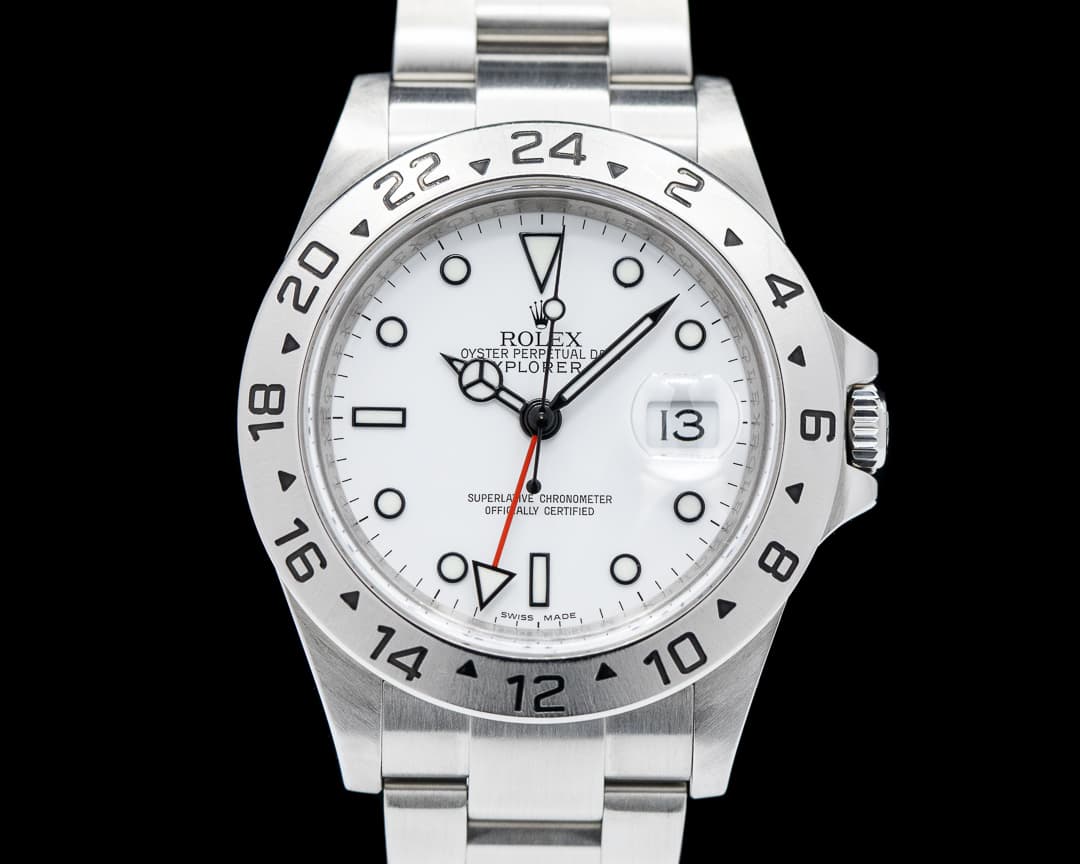 Rolex Explorer II SS White Dial 16570