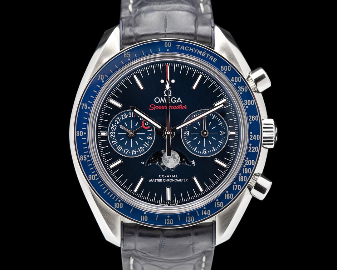 Omega Speedmaster Automatic Moon Blue Dial