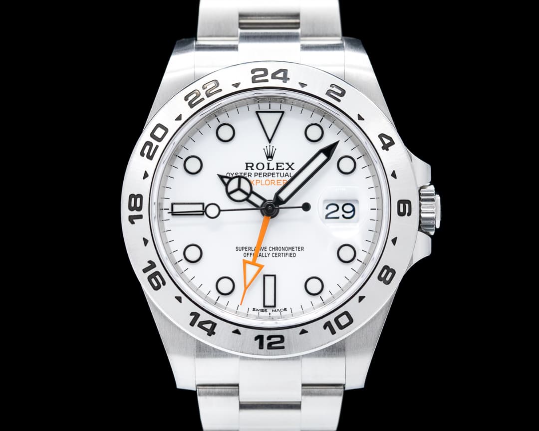 Rolex Explorer II 216570 White Dial SS