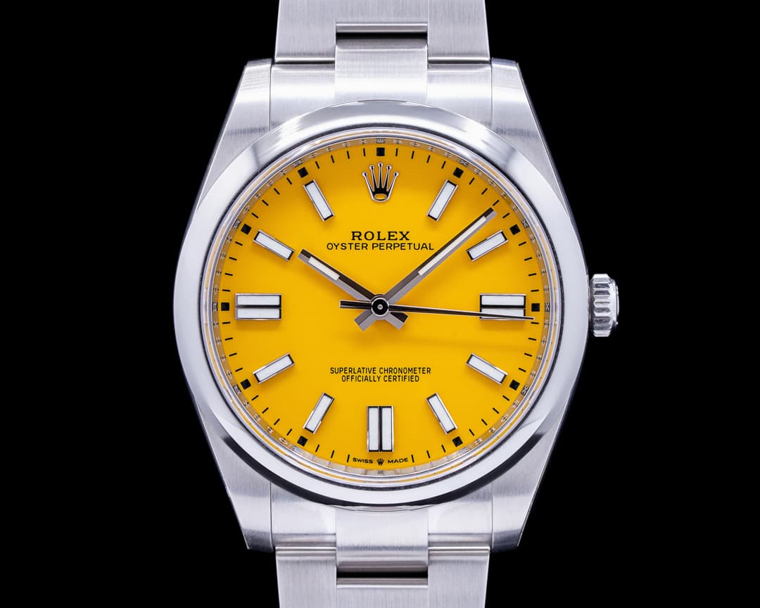 Rolex Oyster Perpetual 124300 41mm SS / Yellow Dial UNWORN