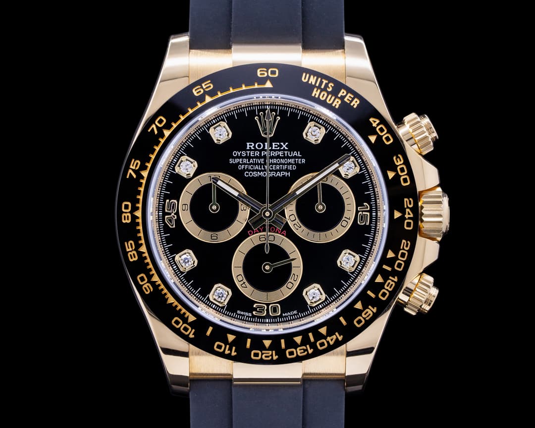 Rolex Daytona 116518 18K Ceramic Black Diamond Dial 2021