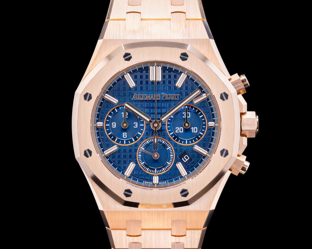 Audemars Piguet Royal Oak 26715OR Chronograph Bleu Nuit Dial RG 38MM UNWORN