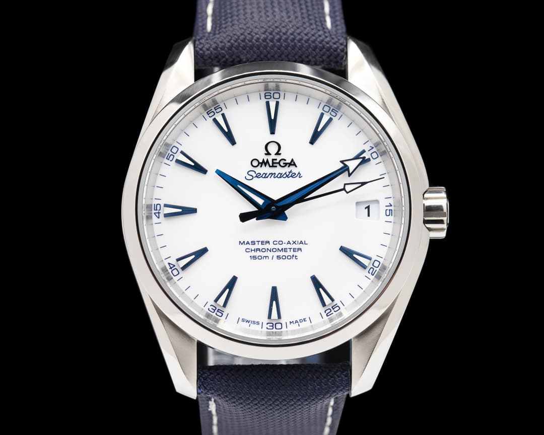 Omega Aqua Terra "GoodPlanet" Co-Axial Date Titanium White Dial