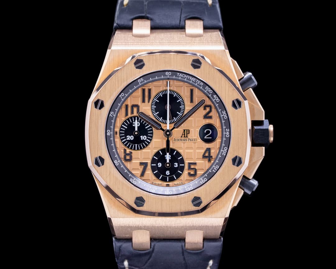 Audemars Piguet Royal Oak Offshore 18k Rose Gold / Alligator 