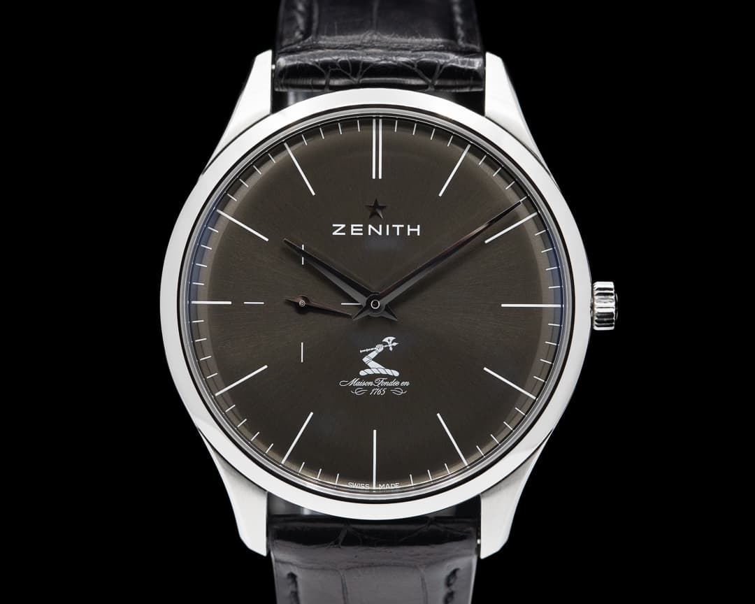 Zenith Elite Ultra Thin Grey Dial SS / Strap