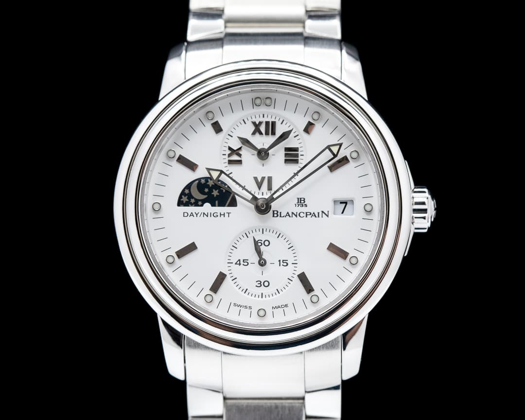 Blancpain Leman Double Timezone SS White Dial 40MM