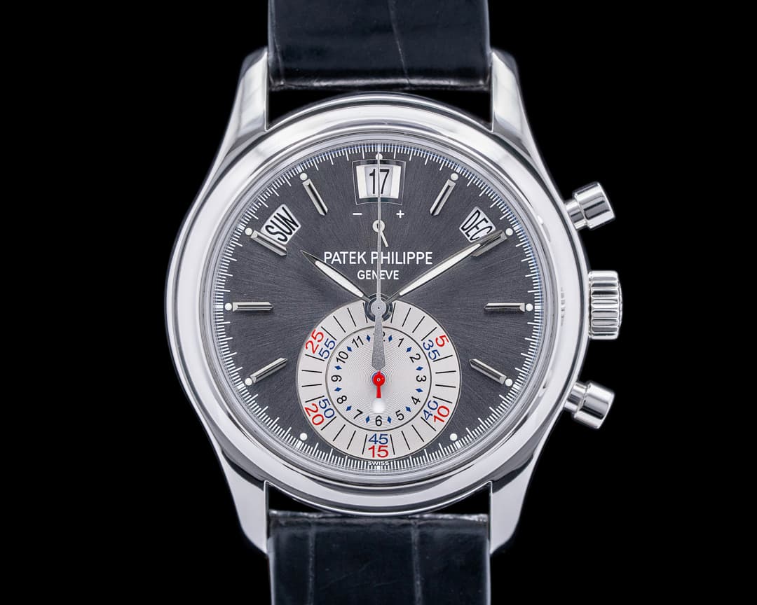 Patek Philippe Annual Calendar 5960P Chronograph Platinum Grey Dial