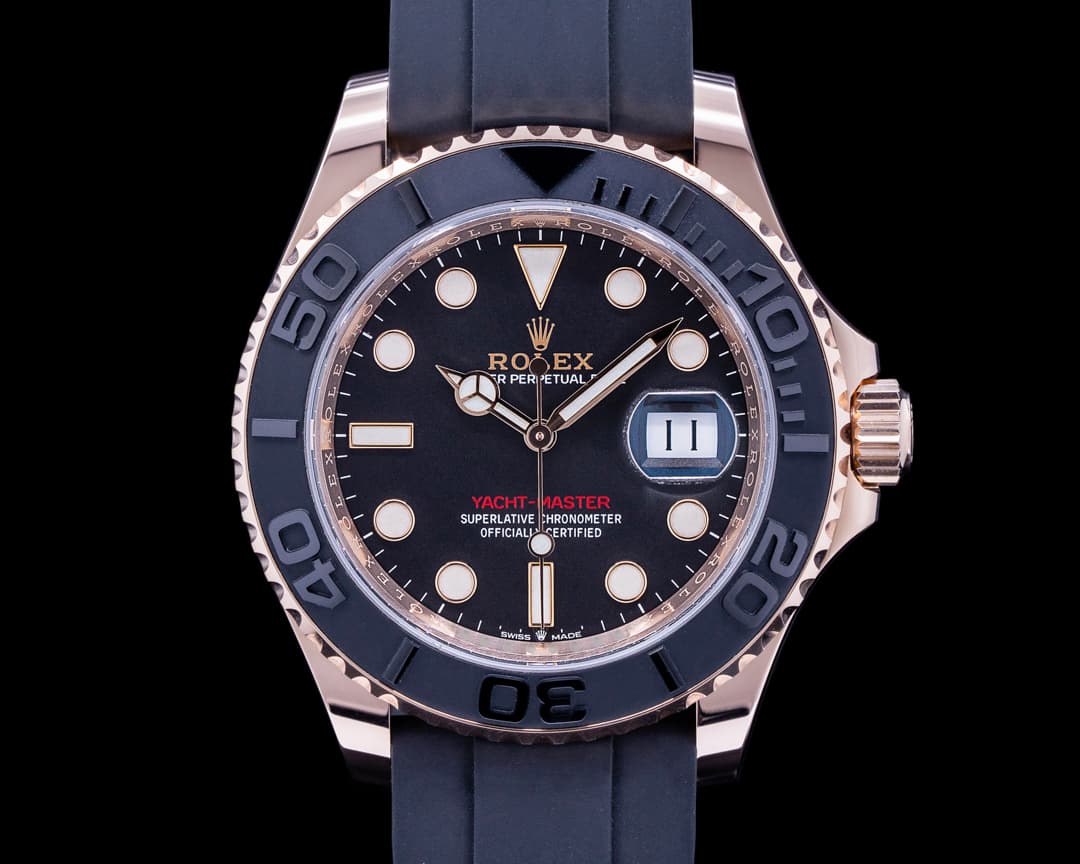 Rolex Yacht Master 126655 18K Rose Gold / Rubber 40MM 2020