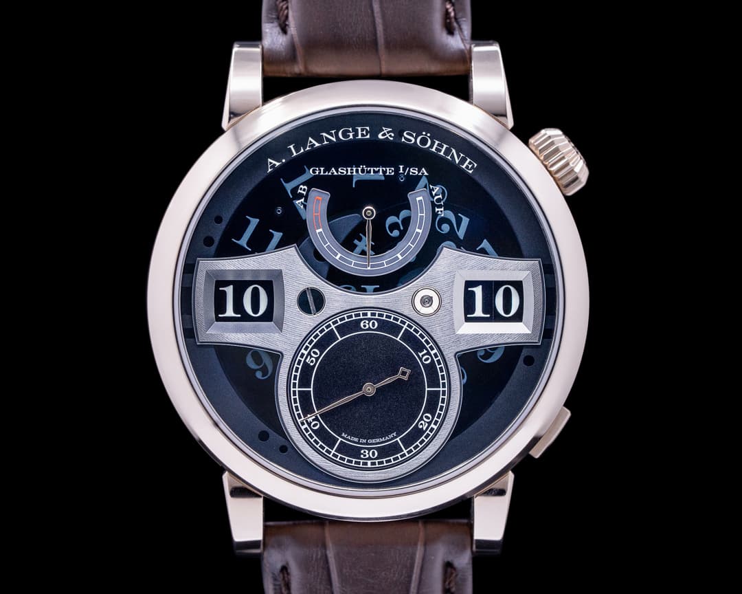 A. Lange and Sohne Zeitwerk 142.055 Honey Gold Lumen RARE