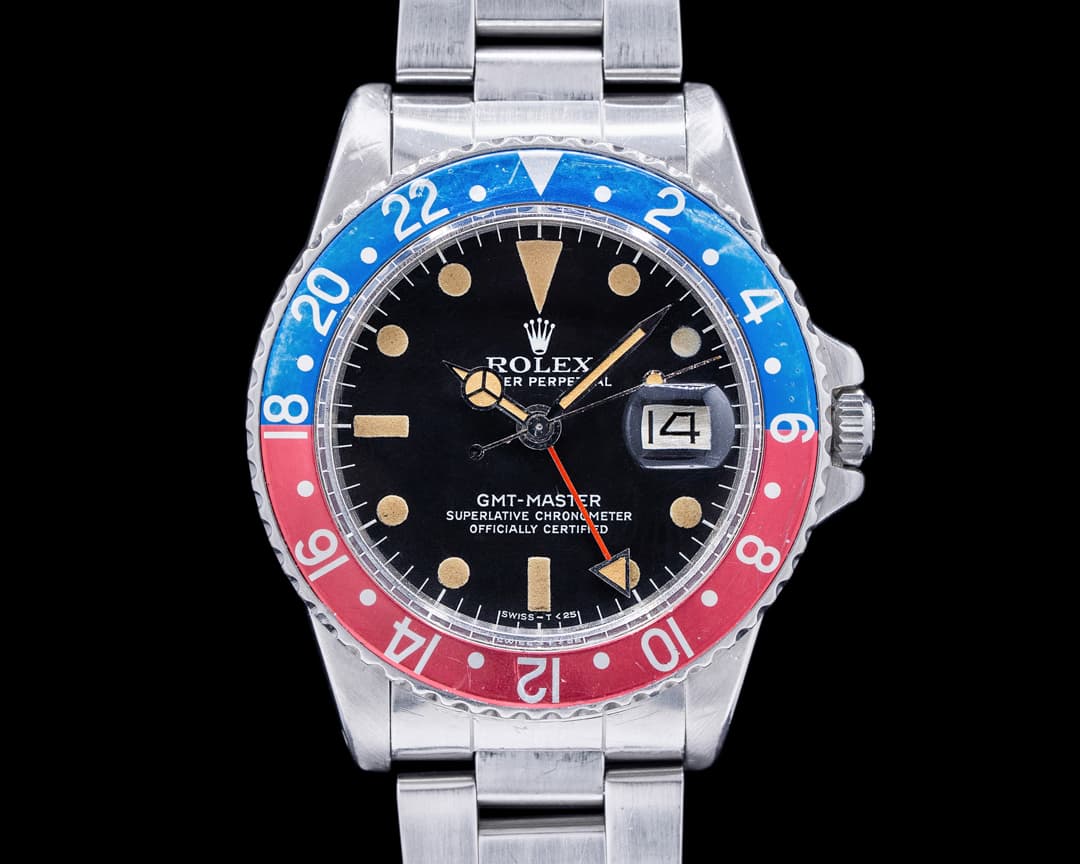 Rolex Vintage GMT Master "Pepsi Bezel" SS Circa 1978