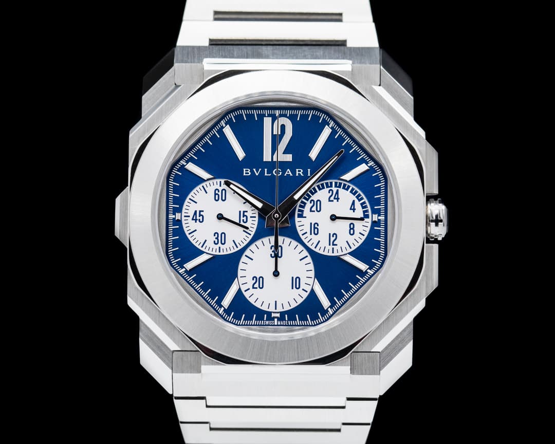 Bulgari Octo Finissimo Chronograph GMT SS / Blue 