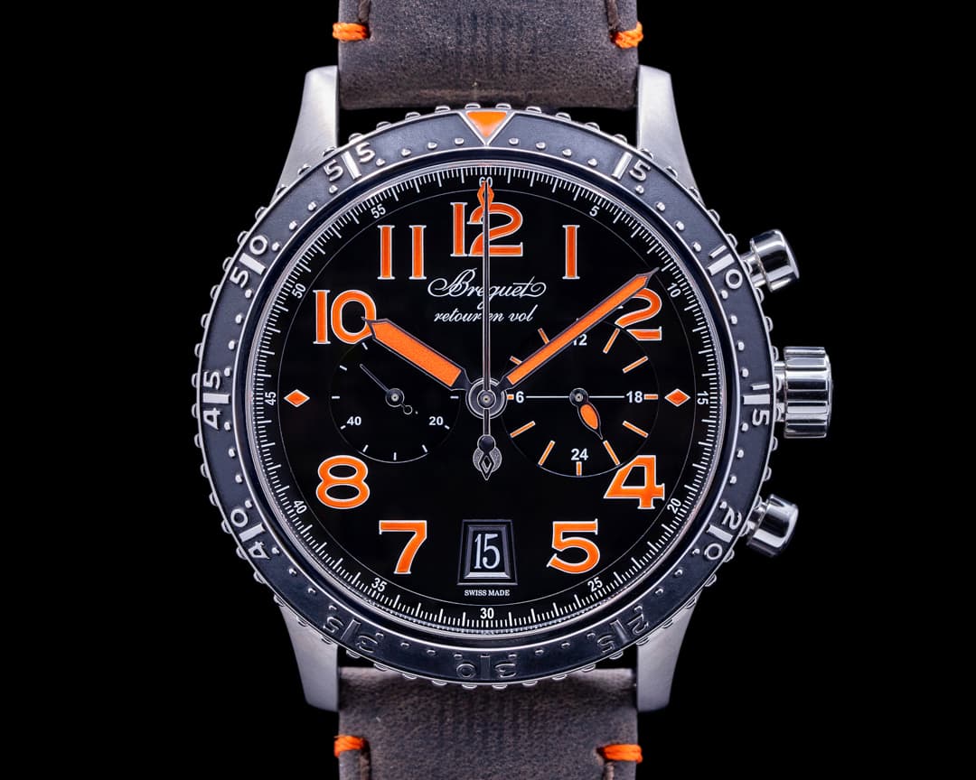 Breguet Type XXI Flyback Titanium Black Dial 