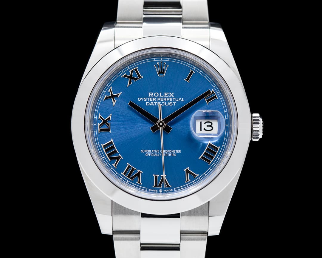 Rolex Datejust 41 Blue Roman Dial SS 2023