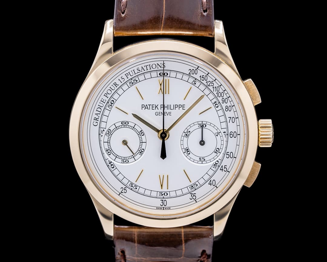 Patek Philippe Chronograph 5170J 18K Yellow Gold Pulsation Dial 