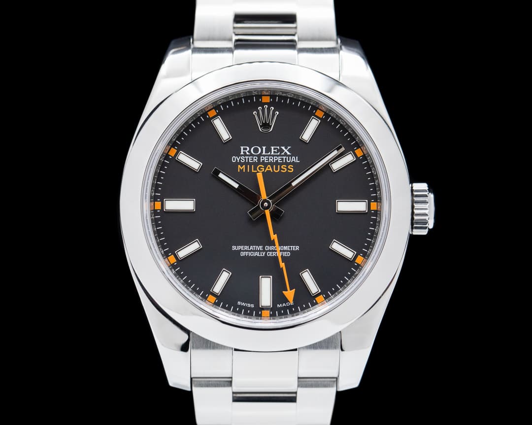 Rolex Milgauss SS Black Dial