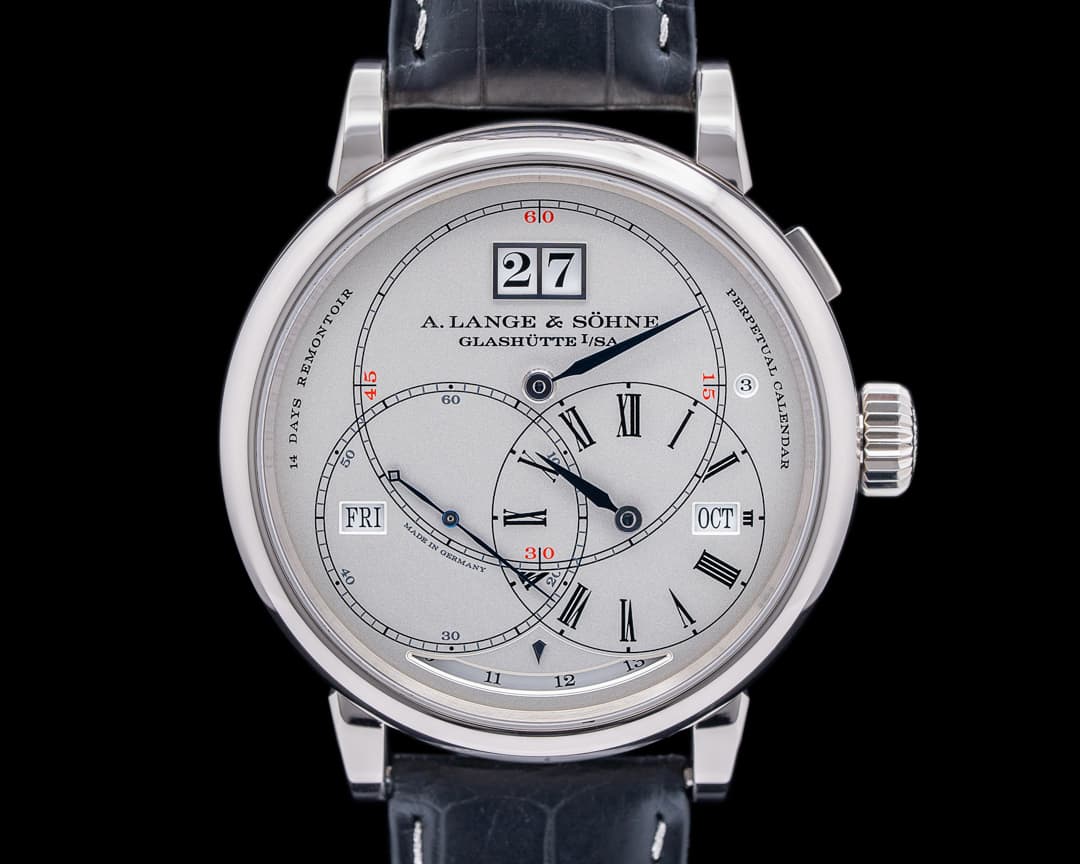 A. Lange and Sohne Richard Lange Perpetual Calendar "TERRALUNA" 18K White Gold