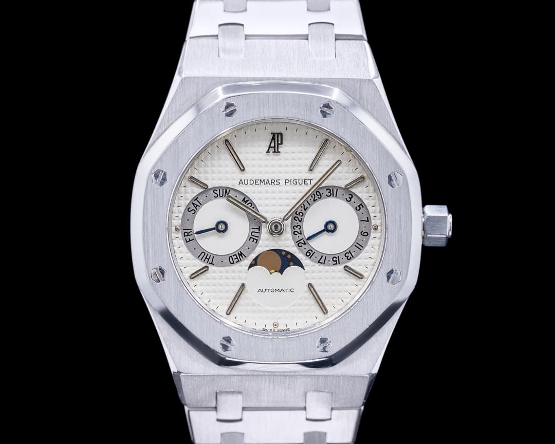 Audemars Piguet Royal Oak Day Date Moon White Dial SS