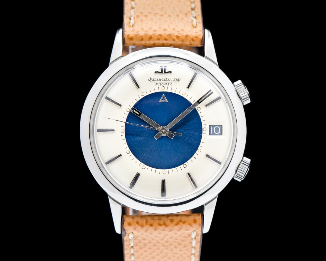 Jaeger LeCoultre Vintage Memovox Automatic Blue Tuxedo Dial SS