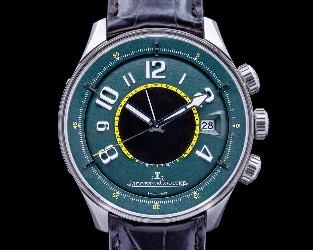 Jaeger LeCoultre Aston Martin AMVOX1 Memovox Titanium / Green Dial Limited
