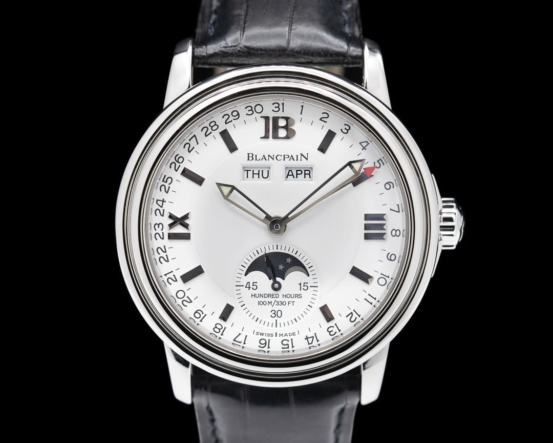 Blancpain Triple Date Moon White Dial Steel