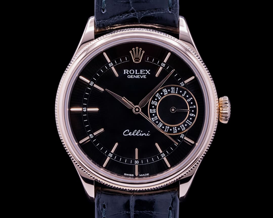 Rolex Cellini Date Black Dial 18K Rose Gold 2020