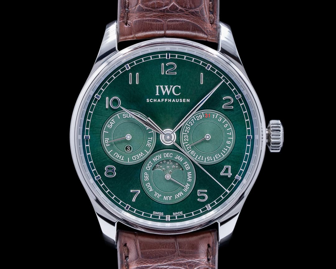 IWC Portugieser Perpetual Calendar IW344207 Green Dial 
