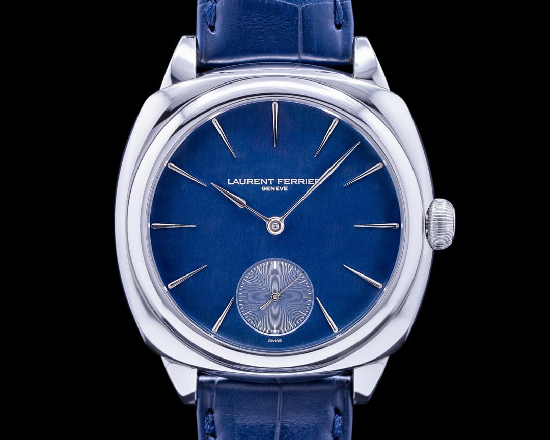 Laurent Ferrier Galet Micro Rotor Square SS Blue Dial 