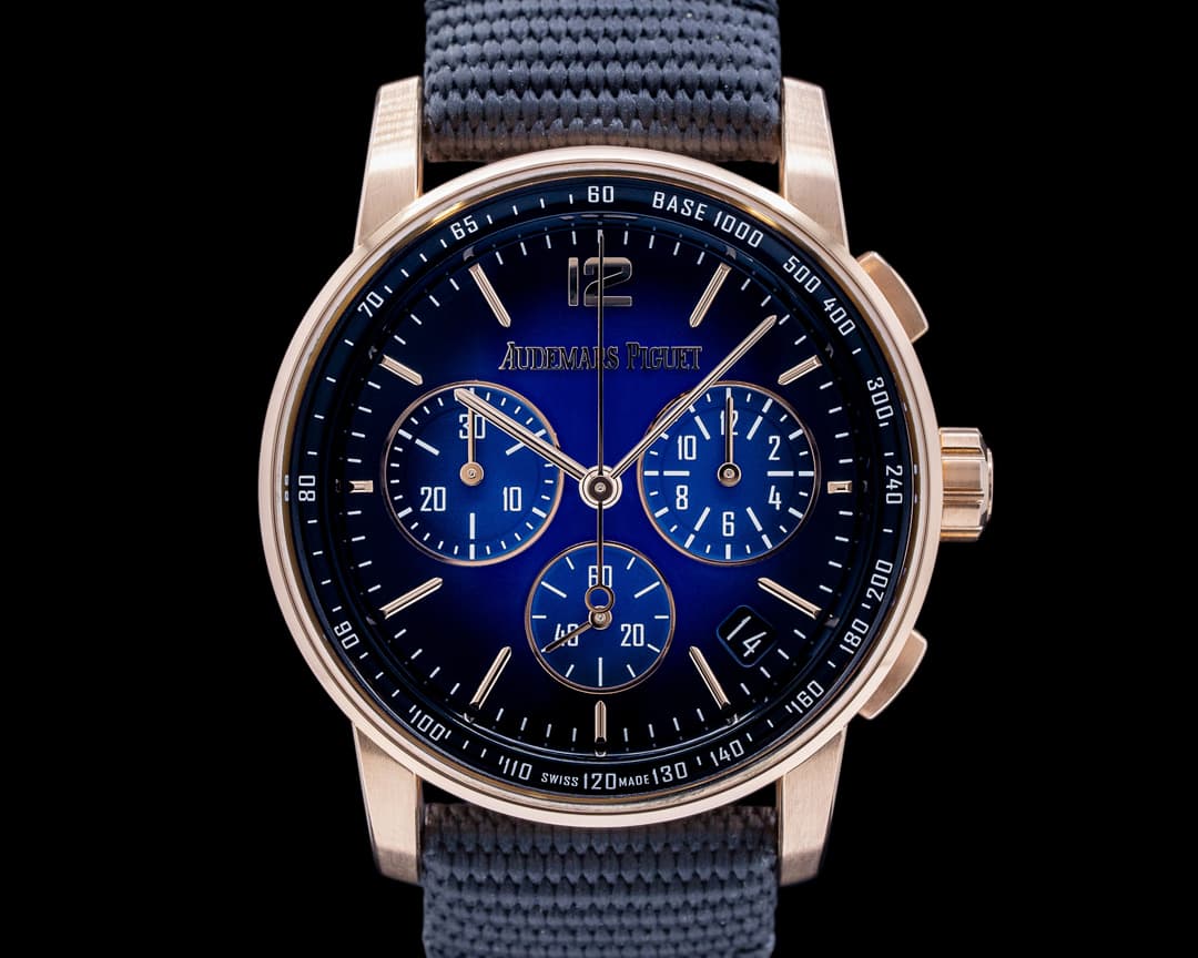 Audemars Piguet Code 11:59 Chronograph Blue Dial Rose Gold