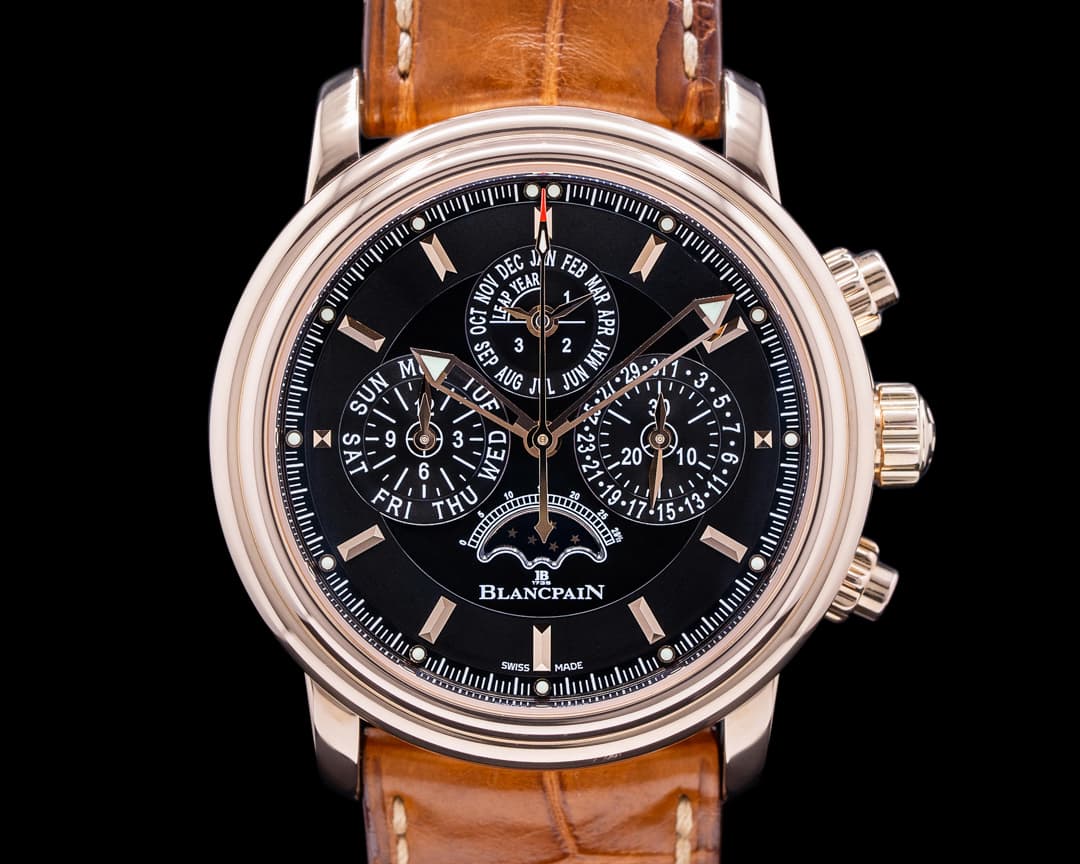 Blancpain Leman Flyback Chronograph Perpetual Calendar 18k Rose Gold