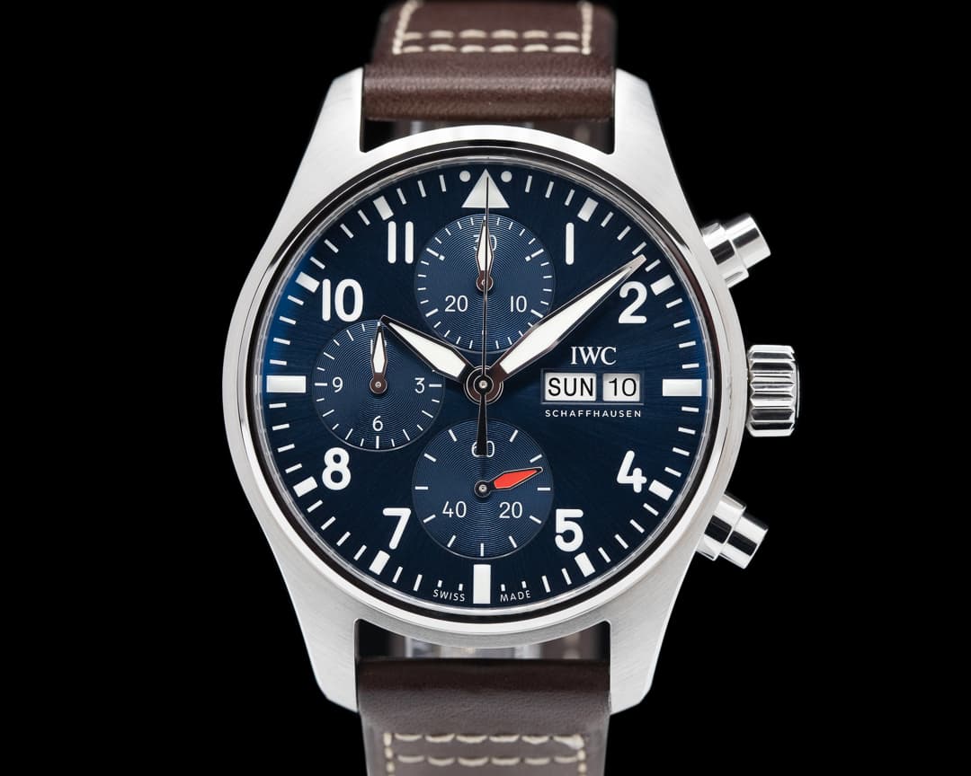 IWC Pilots Watch Chronograph 41mm SS Blue dial