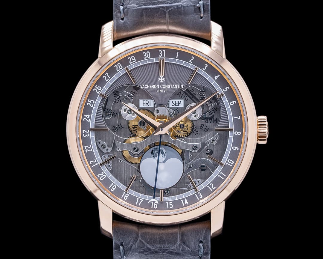 Vacheron Constantin Traditionnelle Complete Calendar Openface 18K Rose Gold 
