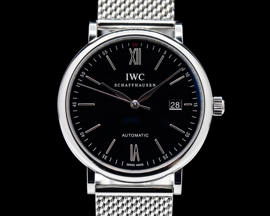 IWC Portofino Automatic 
Black Dial SS / SS