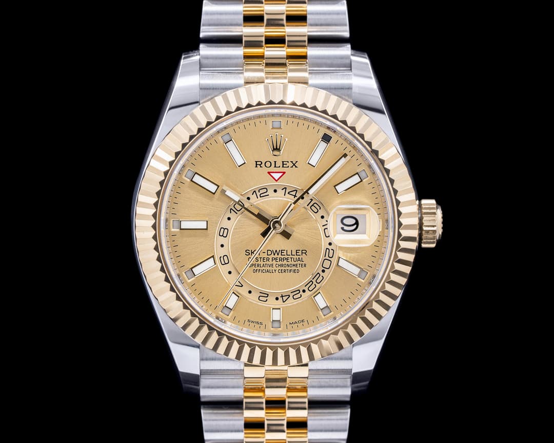 Rolex Sky Dweller 326933 Steel & Yellow Gold Champagne Dial 2022