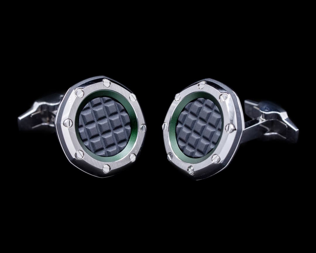 Audemars Piguet Audemars Piguet Cufflinks SS + Green 