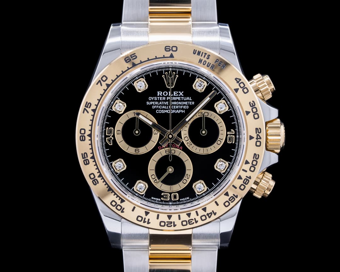 Rolex Daytona Black Dial Diamonds 18K / SS 2022