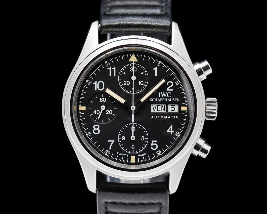 IWC Pilot Chronograph SS Black Dial