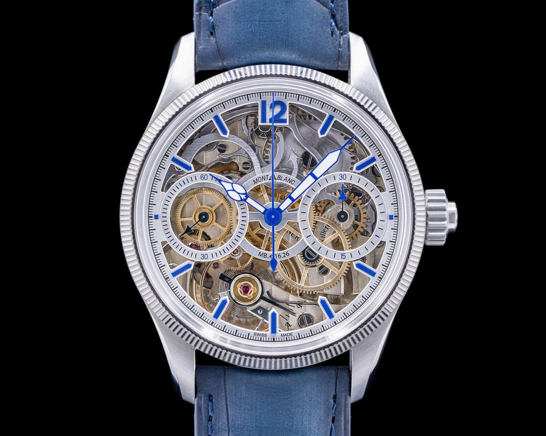 Montblanc Montblanc 1858 "Unveiled Secret" Monopusher Chronograph Skeleton LE UNWO
