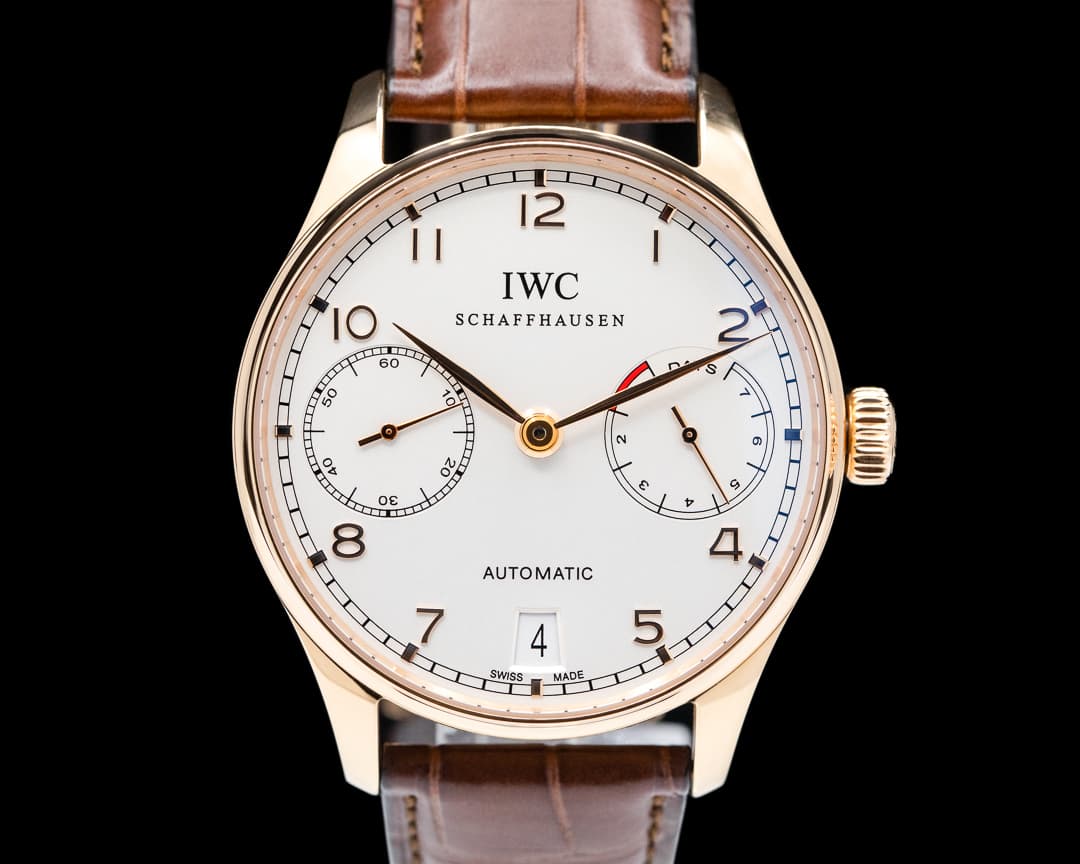 IWC Portuguese 7 Day Automatic 18K Rose Gold 