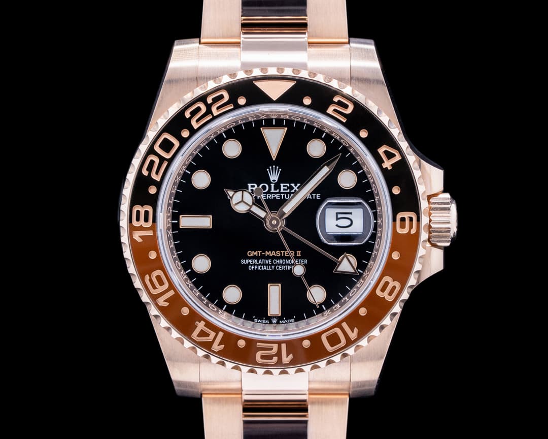 Rolex GMT Master II 126715 18K Everose Ceramic Root Beer