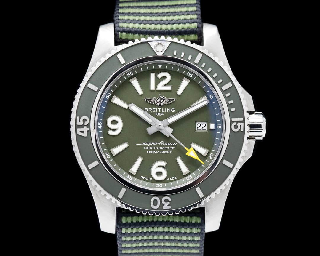 Breitling SuperOcean 44 OUTERKNOWN SS / Green  
