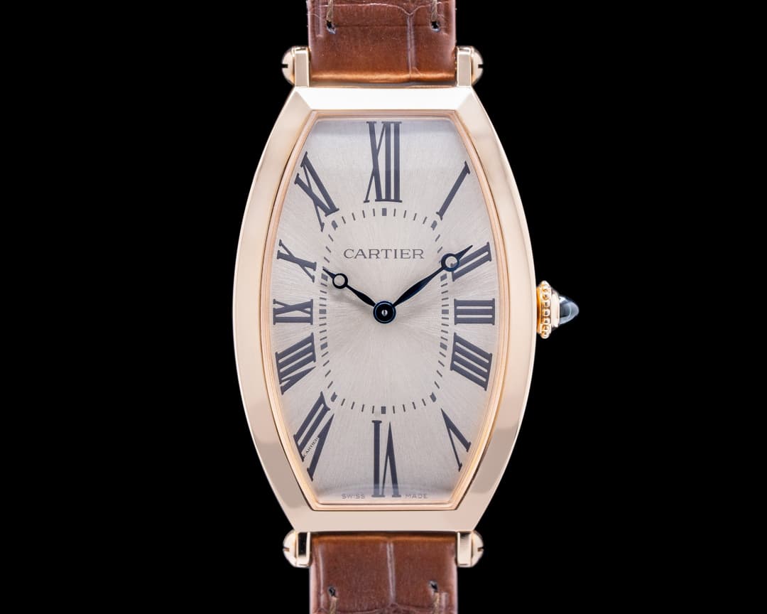 Cartier Tonneau Large Manual Wind 18k Rose Gold WGTN0006 