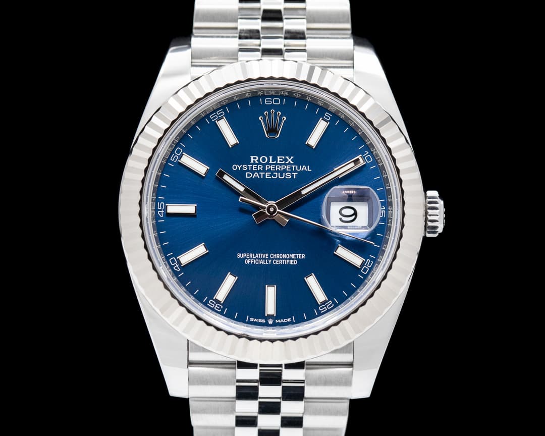 Rolex Datejust 41 Blue Stick Dial SS/SS 2022