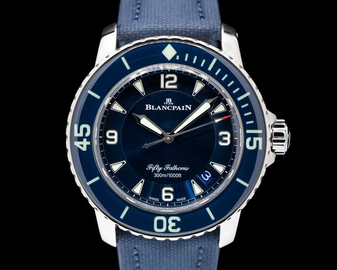 Blancpain Fifty Fathoms White Gold / Blue Dial LIMITED