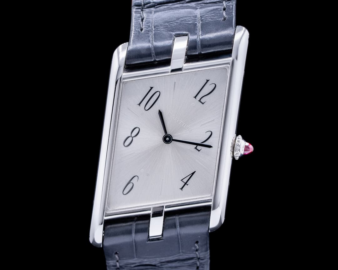 Cartier Privee Collection Tank Asymetrique WGTA0042 Platinum UNWORN