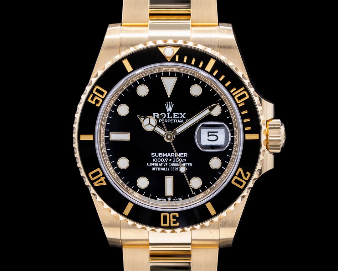 Rolex Submariner 126618 18K Yellow Gold Black Dial 2021