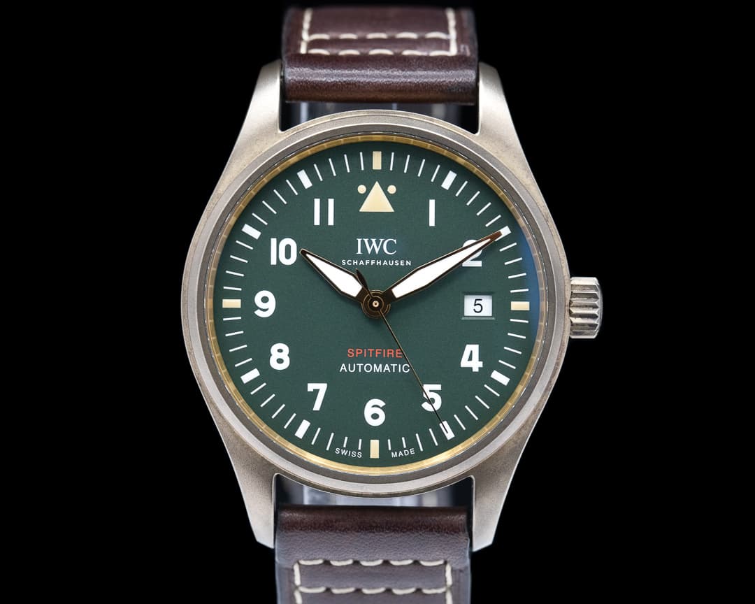 IWC Spitfire IW326802 Automatic Bronze Green Dial