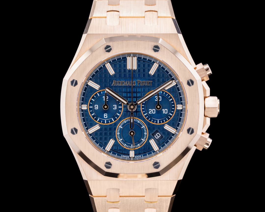 Audemars Piguet Royal Oak 26715OR Chronograph Bleu Nuit Dial RG 38MM 