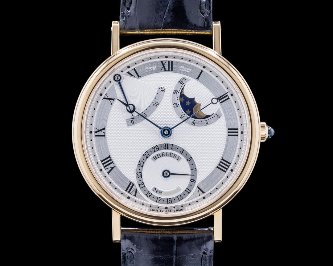 Breguet Classique  3130BA Power Reserve Moon 18K Yellow Gold NICE