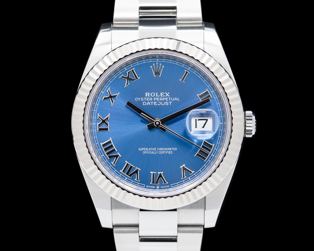 Rolex Datejust 41 Blue Roman Numerals SS / SS 2022